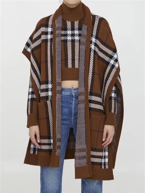 burberry checkered cape|how to wear Burberry cape.